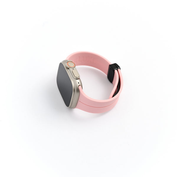 Pink Deployment Apple Watch Strap – Le Luxe Straps display picture 2
