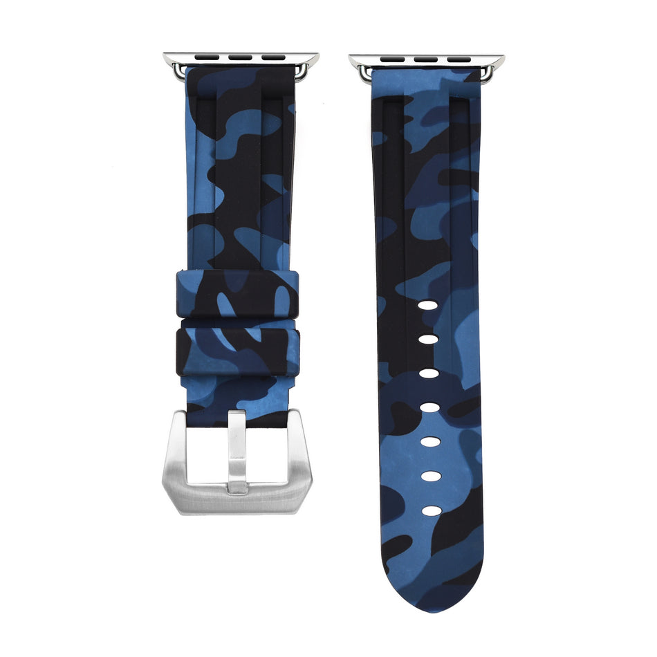 Navy Camo Apple Watch Strap - Apple Watch Strap - Le Luxe Straps