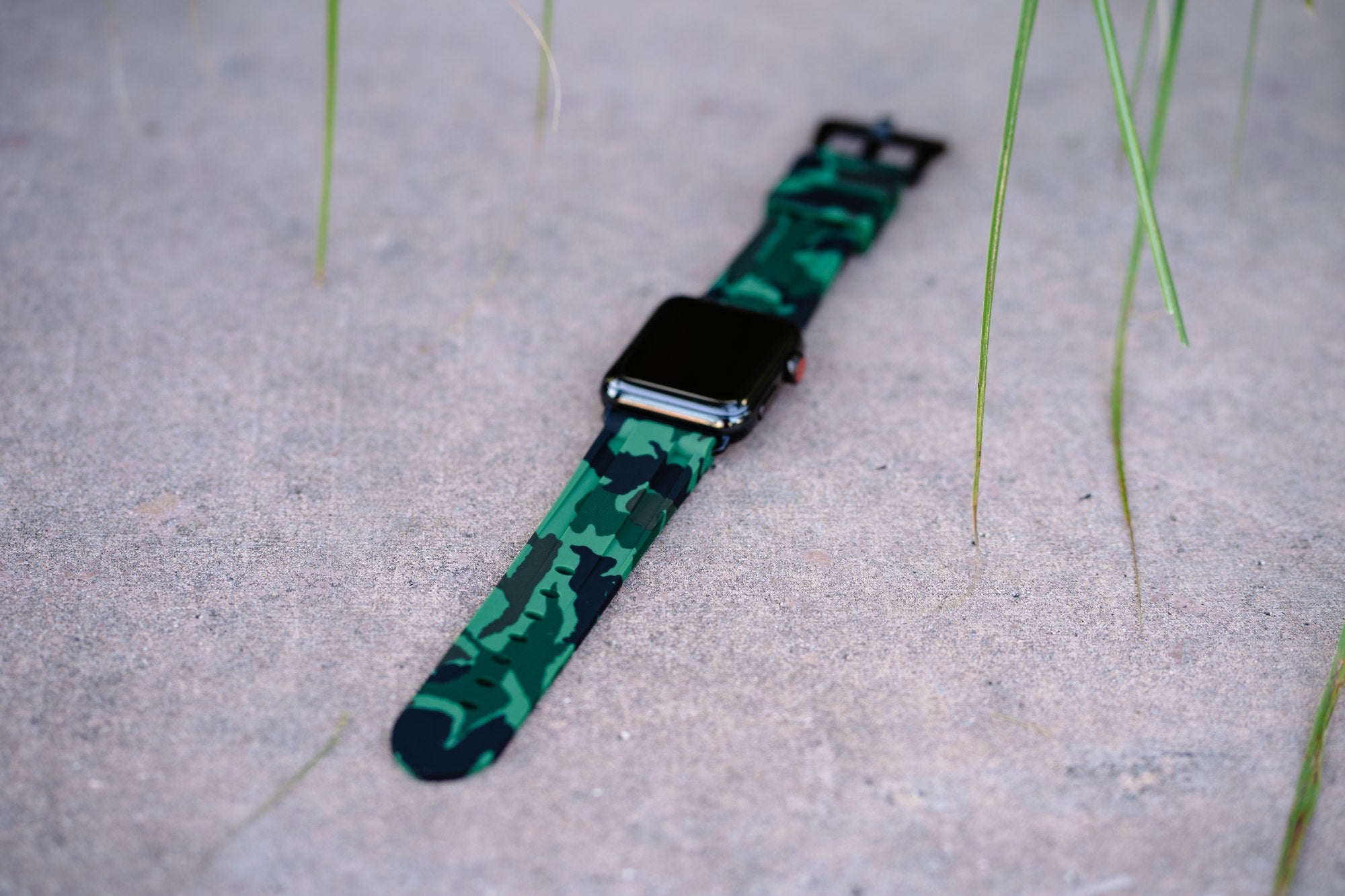 Green Camo Apple Watch Strap - Apple Watch Strap - Le Luxe Straps