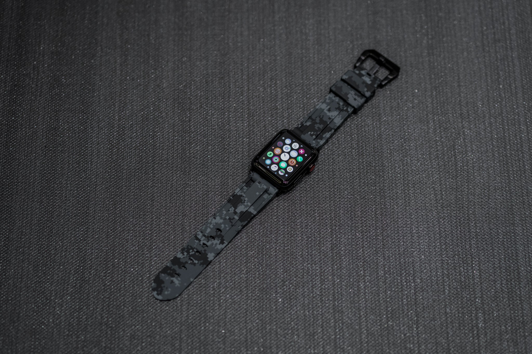 Digital Grey Camo Apple Watch Strap - Apple Watch Strap - Le Luxe Straps