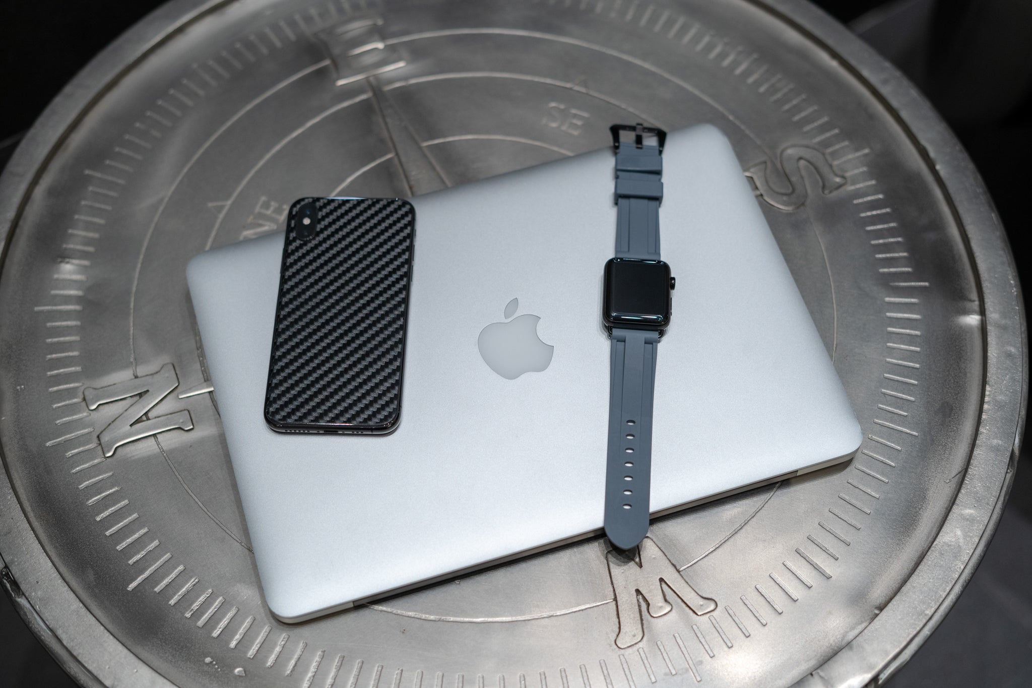 Grey Rubber Apple Watch Strap - Apple Watch Strap - Le Luxe Straps