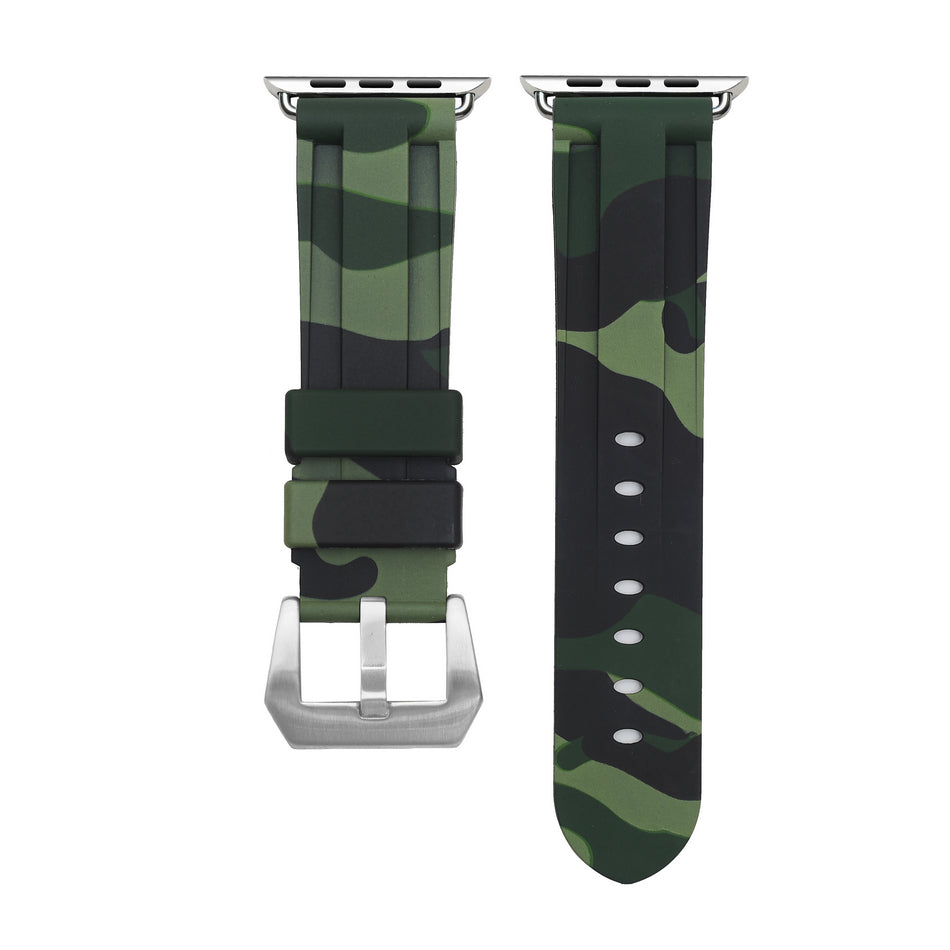 Army Green Camo Apple Watch Strap - Camo Strap - Le Luxe Straps