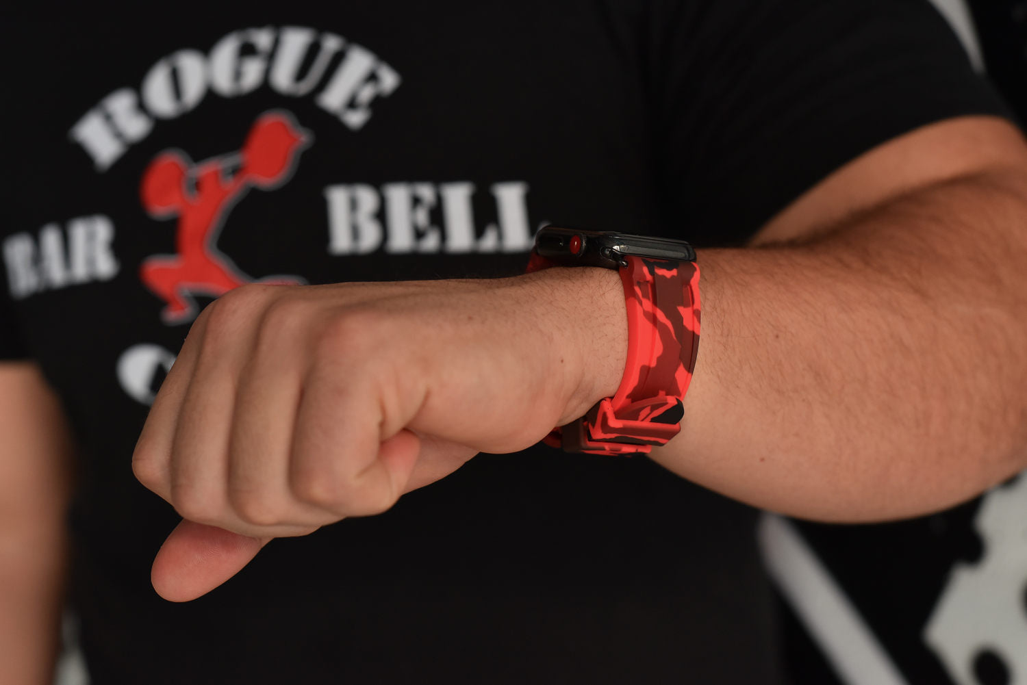 Solar Red Camo Apple Watch Strap - Apple Watch Strap - Le Luxe Straps