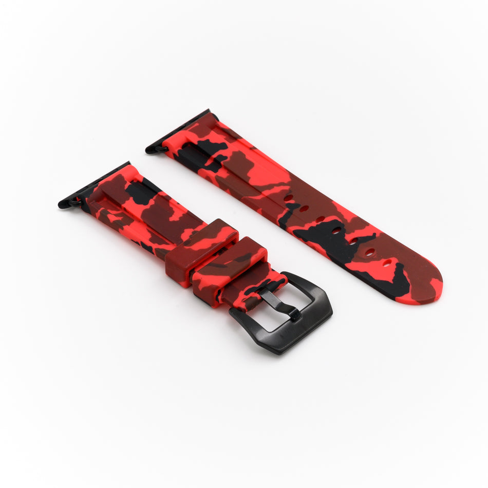 Solar Red Camo Apple Watch Strap