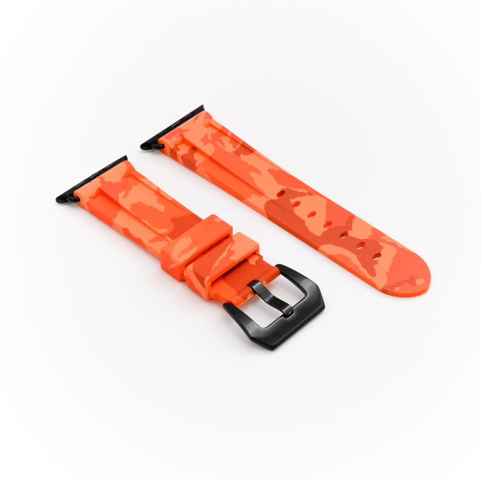 Sunset Orange Camo Apple Watch Strap