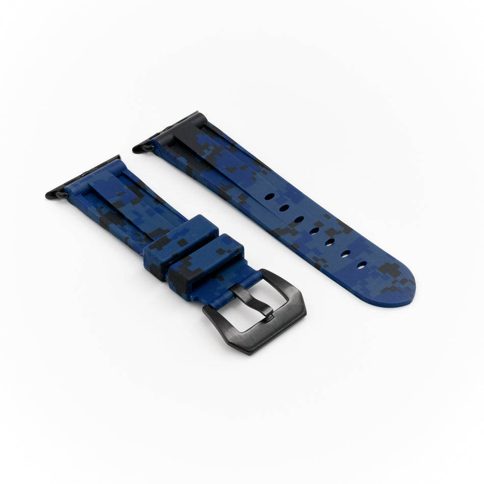 Digital Navy Camo Apple Watch Strap