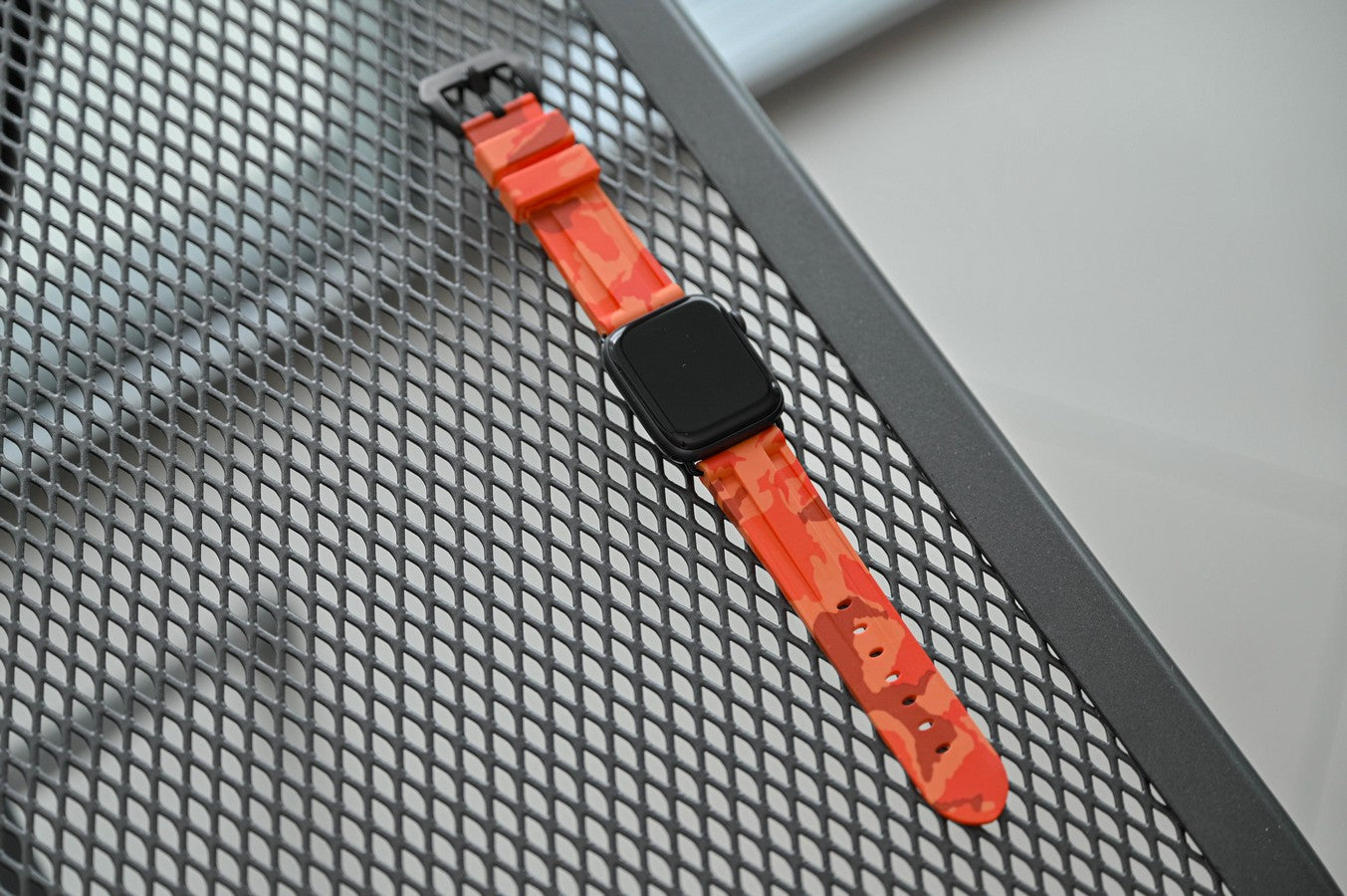 Sunset Orange Camo Apple Watch Strap - Apple Watch Strap - Le Luxe Straps