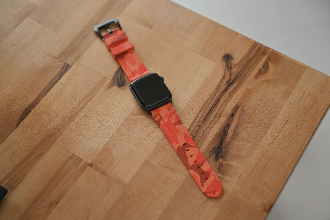 Sunset Orange Camo Apple Watch Strap - Apple Watch Strap - Le Luxe Straps