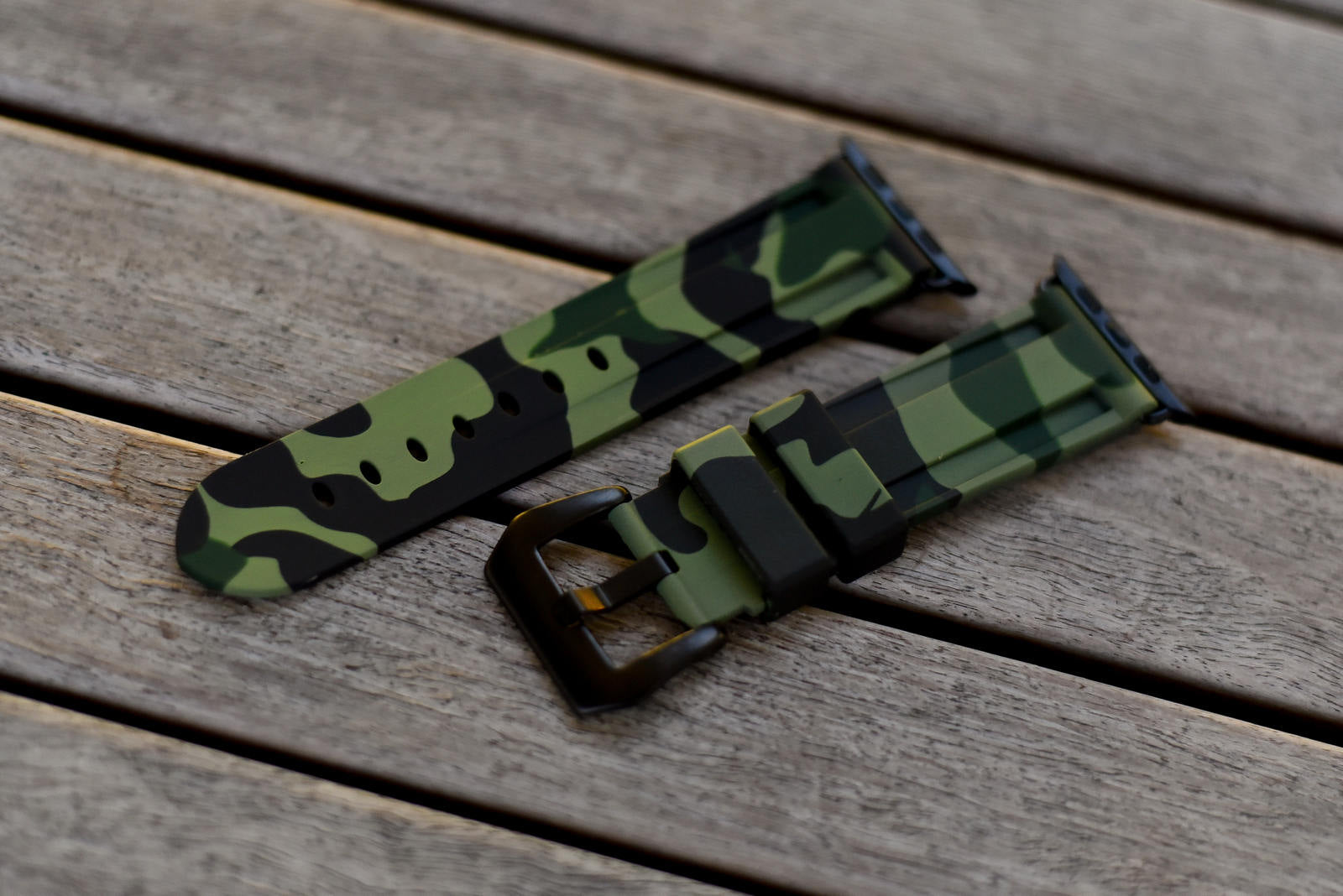Army Green Camo Apple Watch Strap - Camo Strap - Le Luxe Straps