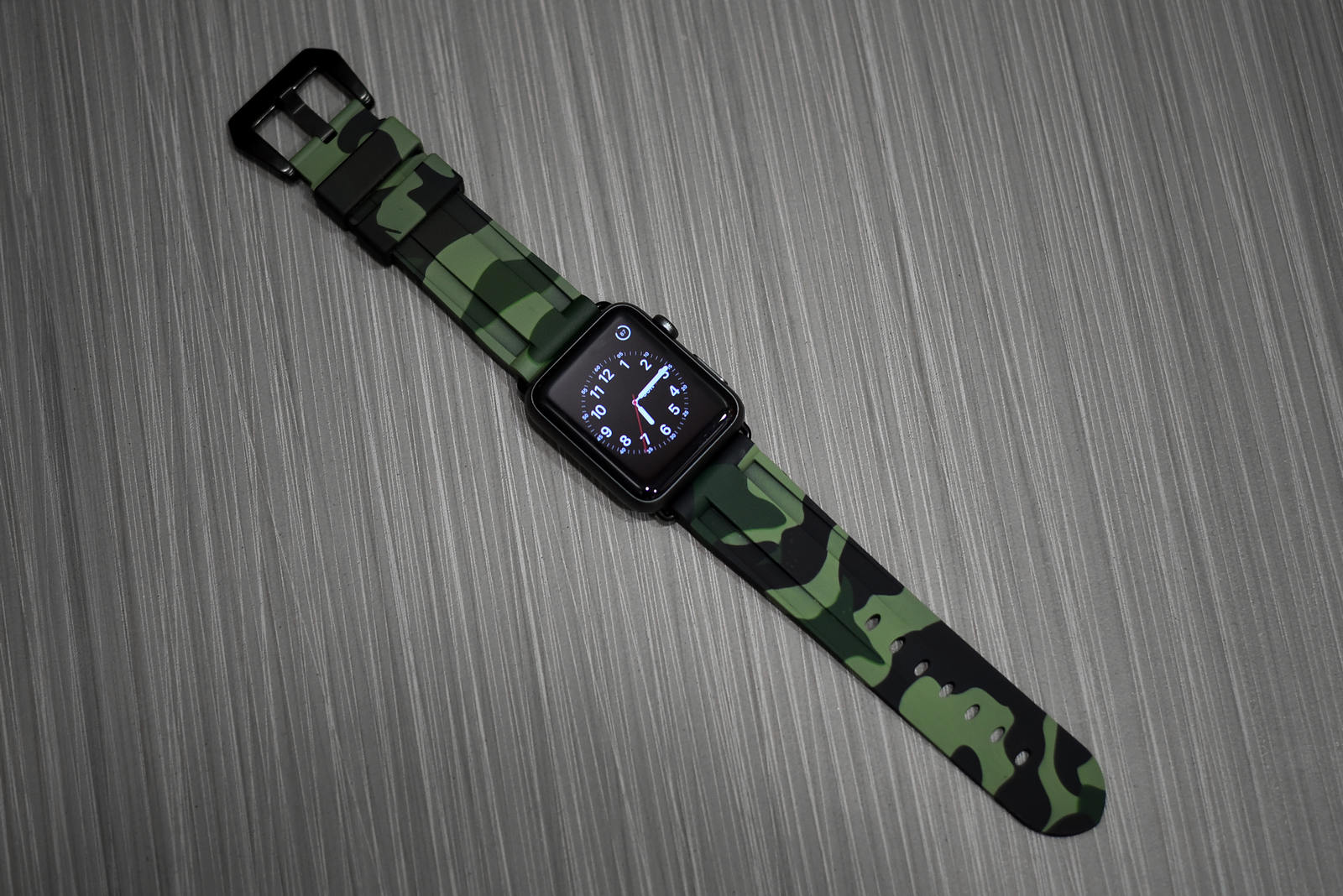 Army Green Camo Apple Watch Strap - Camo Strap - Le Luxe Straps