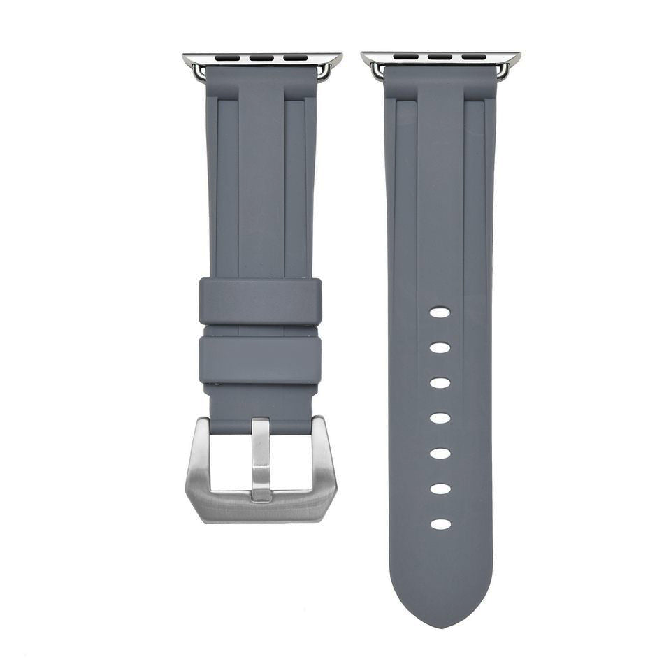 Grey Rubber Apple Watch Strap - Apple Watch Strap - Le Luxe Straps