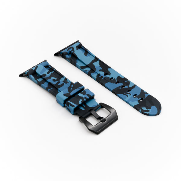 Ocean Blue Camo Apple Watch Strap