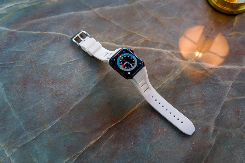 White AeroTech Apple Watch Band