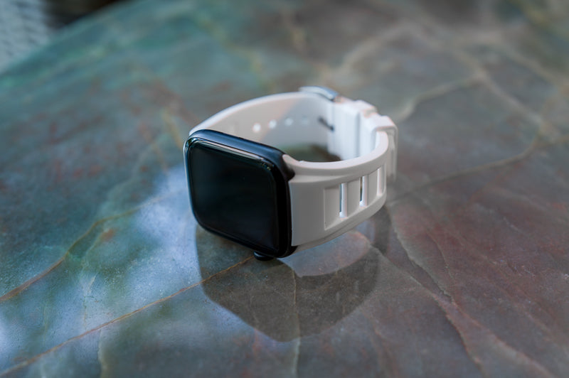 White AeroTech Apple Watch Band