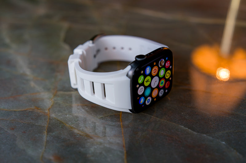 White AeroTech Apple Watch Band