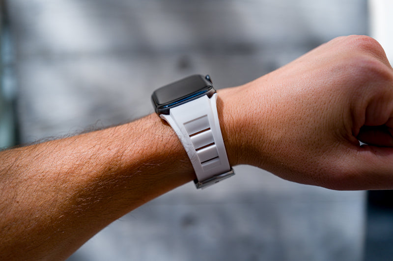 White AeroTech Apple Watch Band
