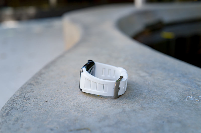 White AeroTech Apple Watch Band