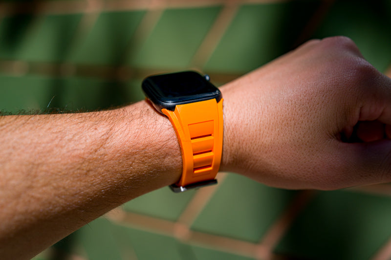 Orange AeroTech Apple Watch Band