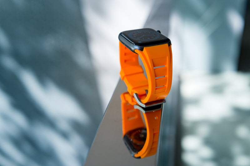 Orange AeroTech Apple Watch Band