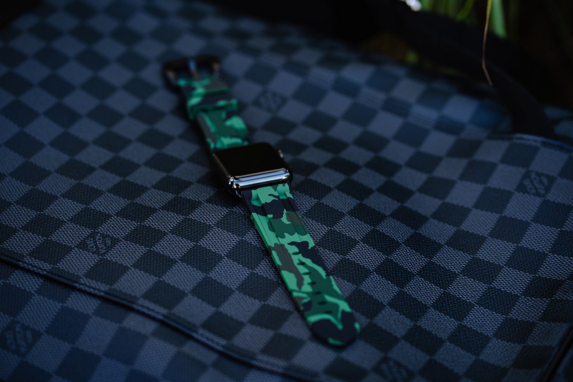 Green Camo Apple Watch Strap - Apple Watch Strap - Le Luxe Straps