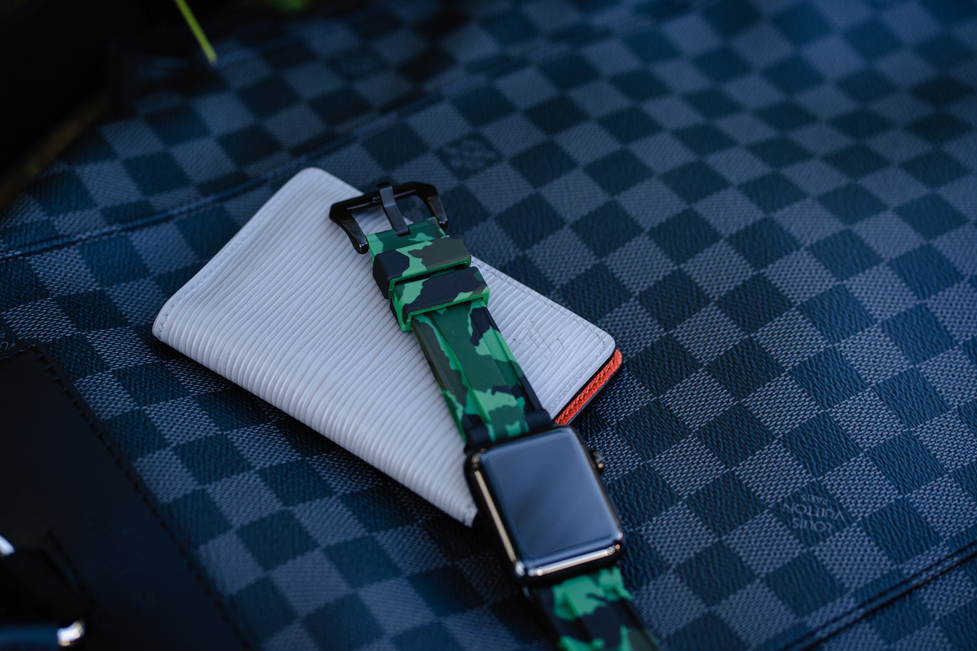 Green Camo Apple Watch Strap - Apple Watch Strap - Le Luxe Straps