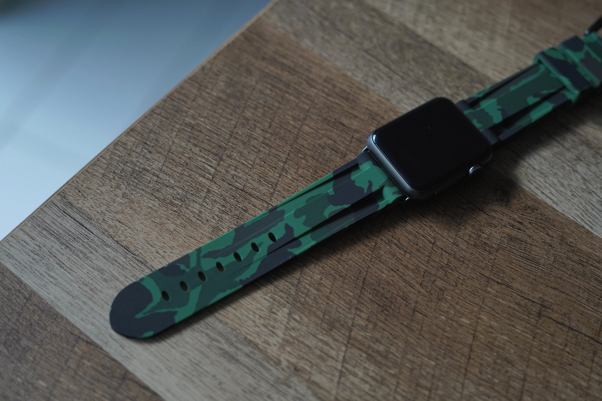 Green Camo Apple Watch Strap - Apple Watch Strap - Le Luxe Straps