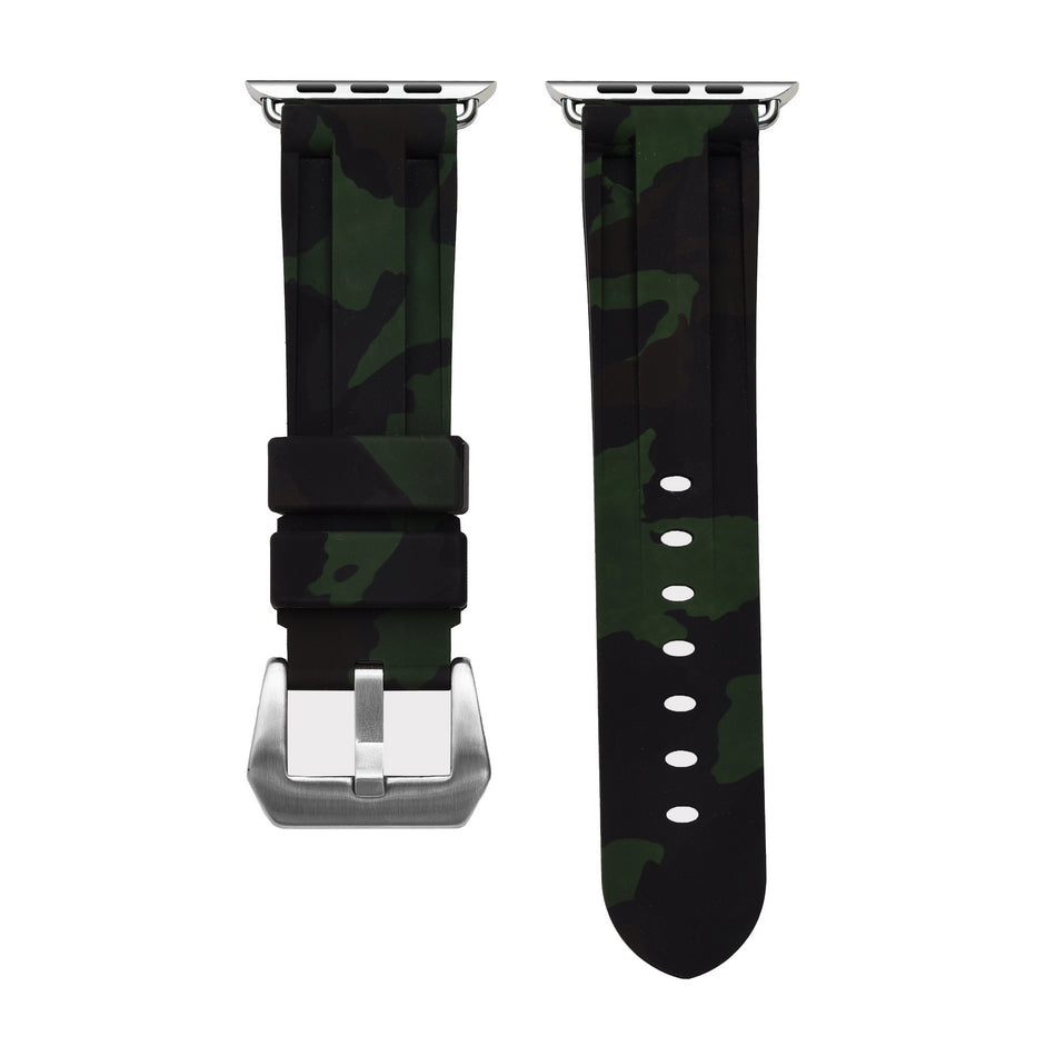 Forrest Green Camo Apple Watch Strap - Apple Watch Strap - Le Luxe Straps