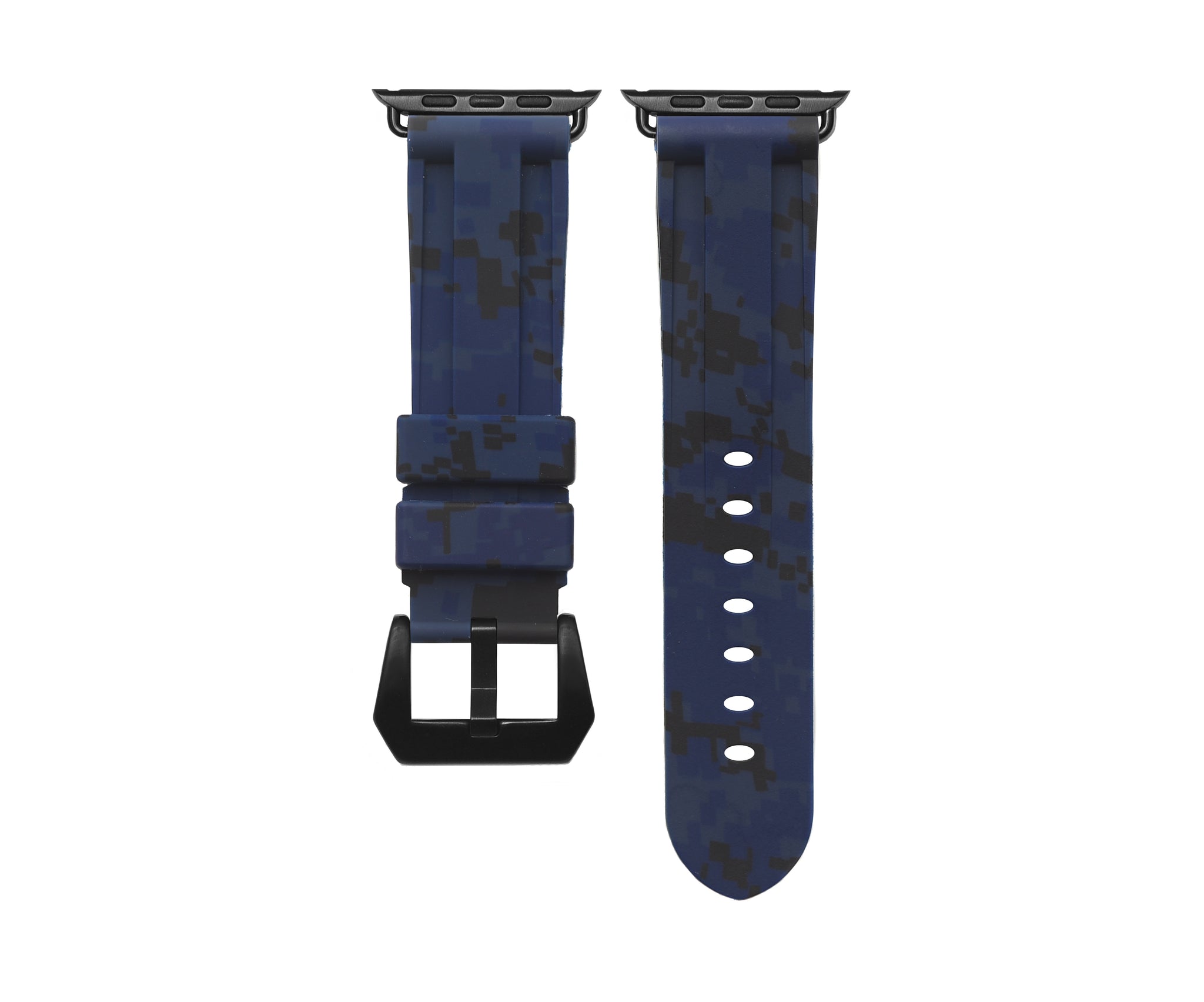 Digital Navy Camo Apple Watch Strap - Apple Watch Strap - Le Luxe Straps