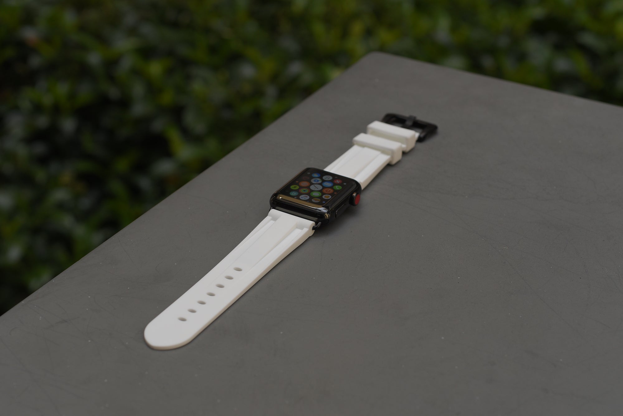 White Rubber Apple Watch Strap - Apple Watch Strap - Le Luxe Straps