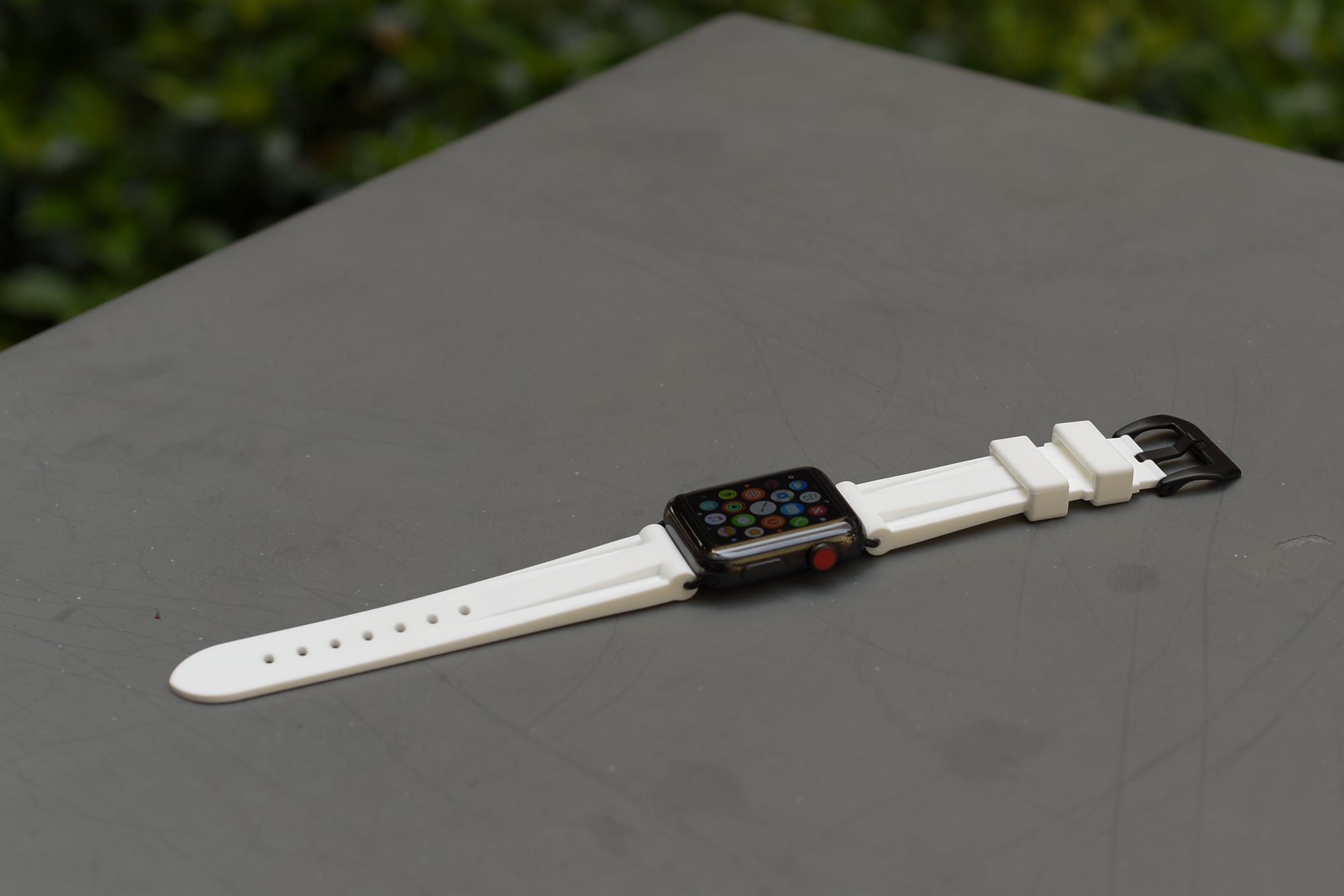 White Rubber Apple Watch Strap - Apple Watch Strap - Le Luxe Straps