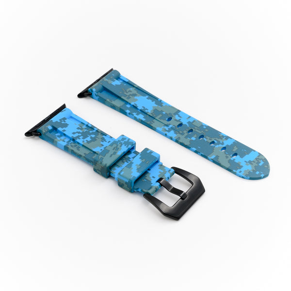 Miami Blue Digital Camo Apple Watch Strap