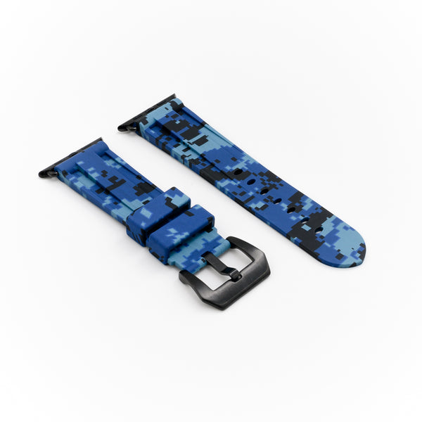 Blue Digital Camo Apple Watch Strap