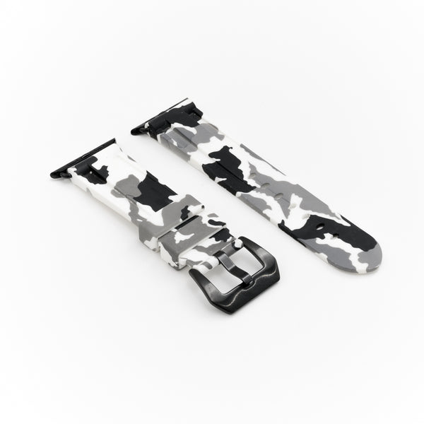 White Snow Camo Apple Watch Strap