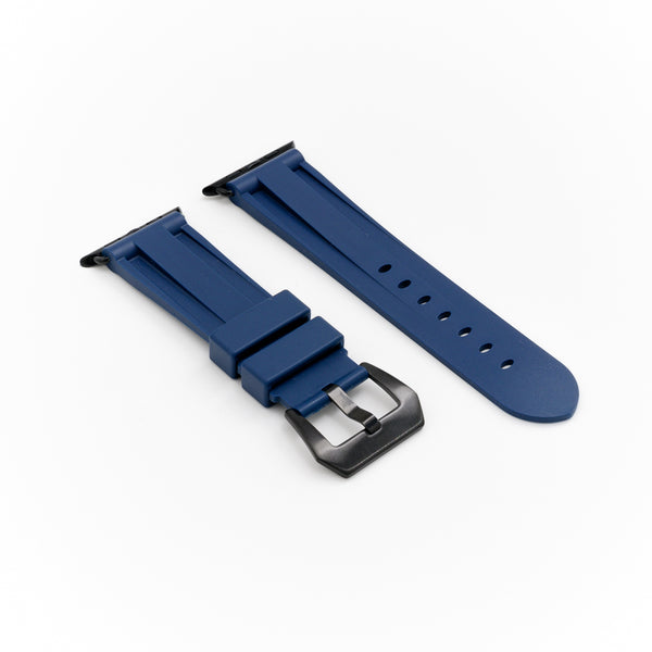 Navy Rubber Apple Watch Strap