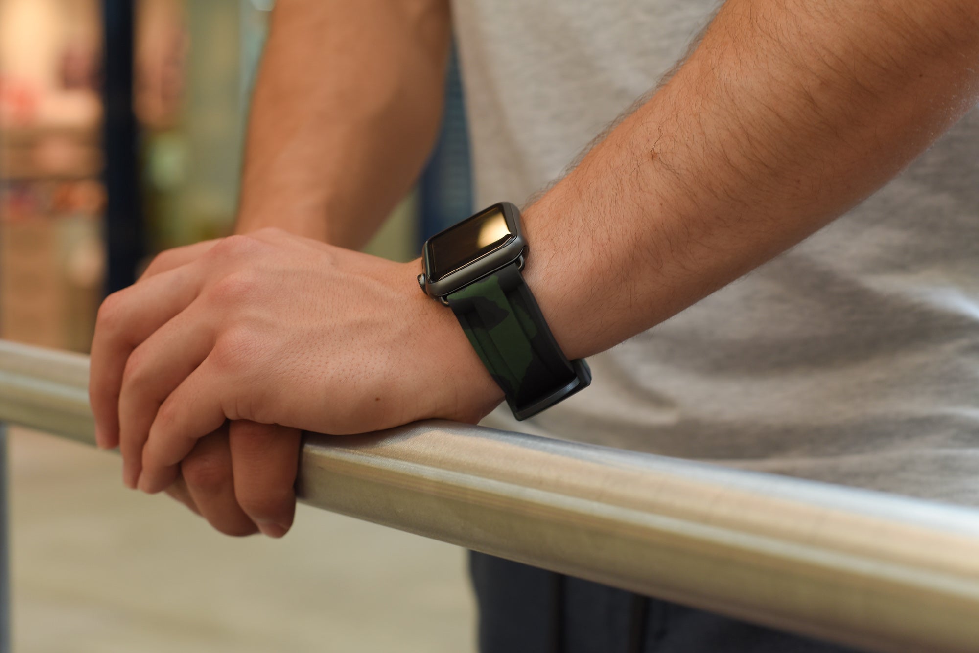 Forrest Green Camo Apple Watch Strap - Apple Watch Strap - Le Luxe Straps