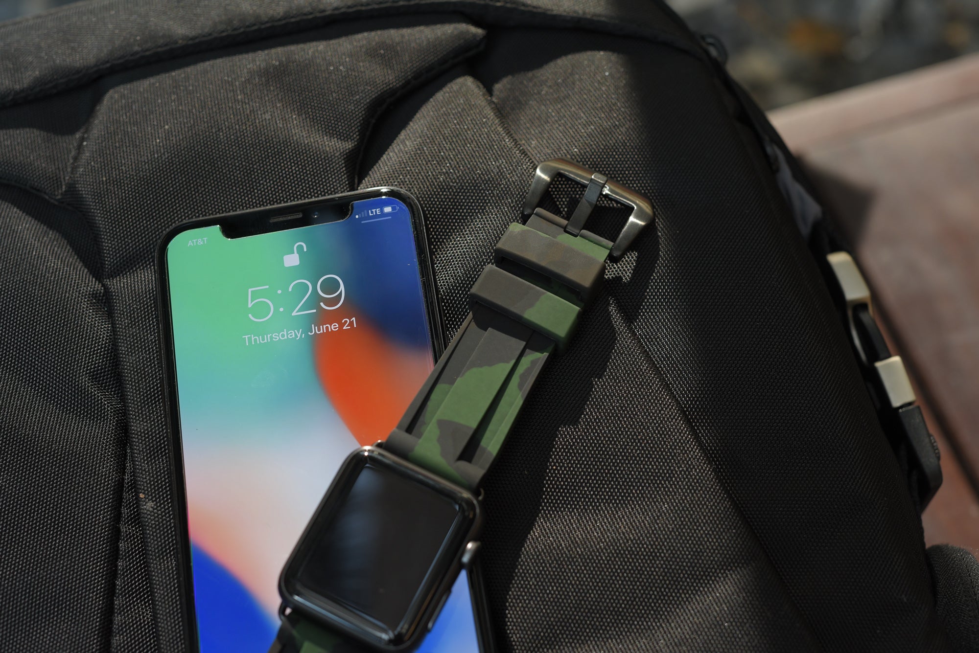 Forrest Green Camo Apple Watch Strap - Apple Watch Strap - Le Luxe Straps