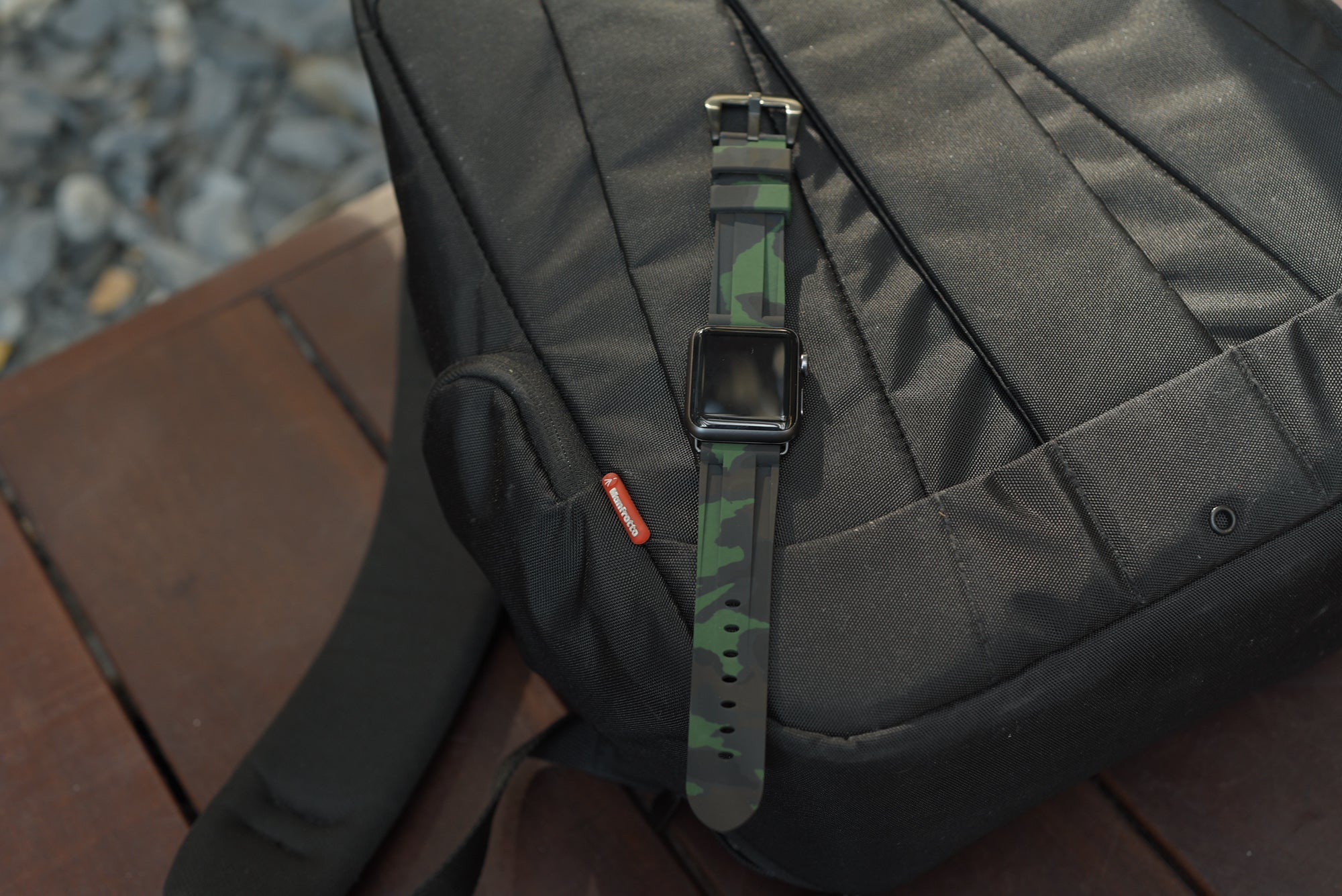 Forrest Green Camo Apple Watch Strap - Apple Watch Strap - Le Luxe Straps