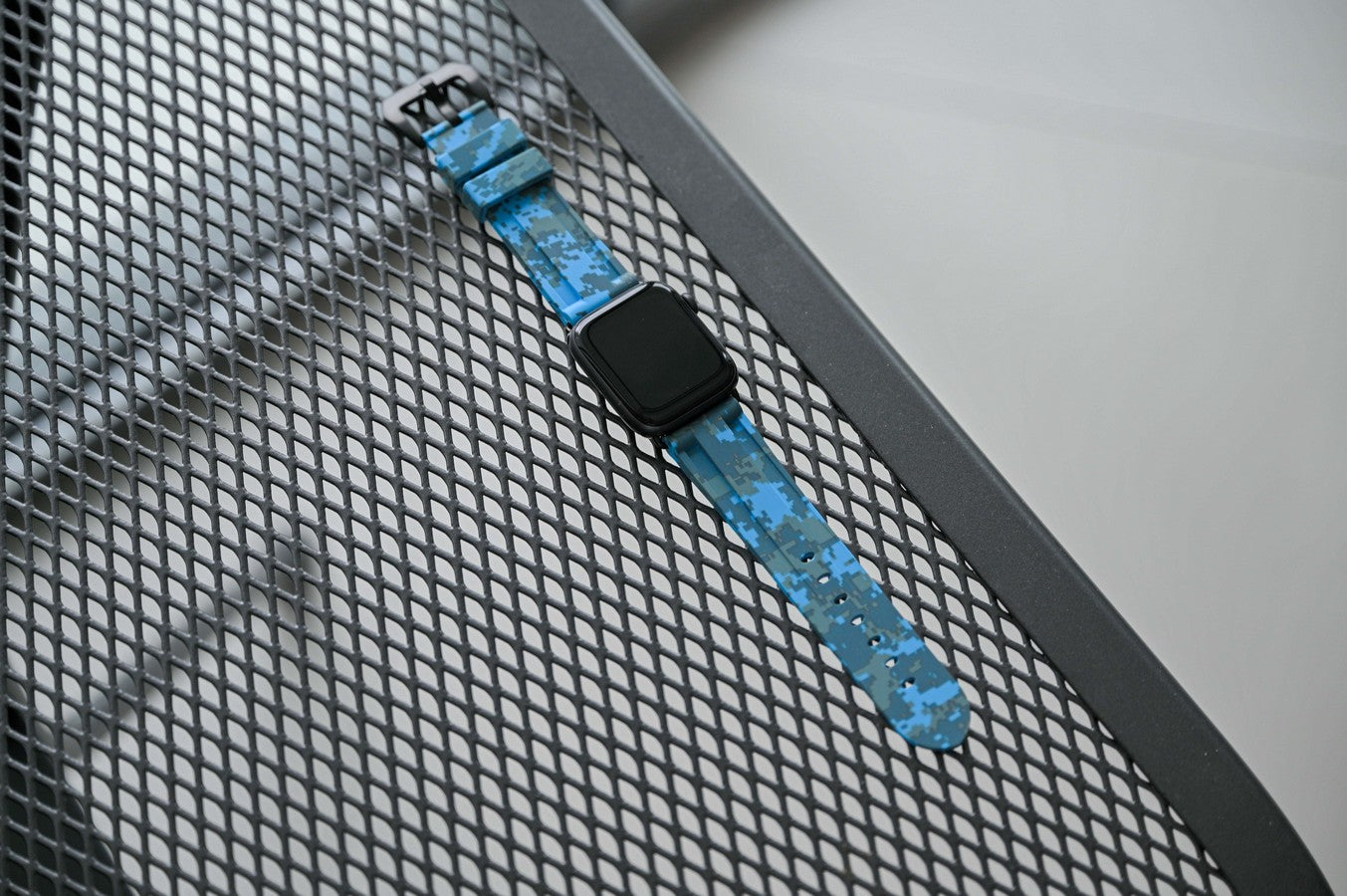 Miami Blue Digital Camo Apple Watch Strap - Apple Watch Strap - Le Luxe Straps