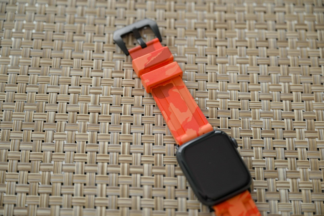 Sunset Orange Camo Apple Watch Strap - Apple Watch Strap - Le Luxe Straps