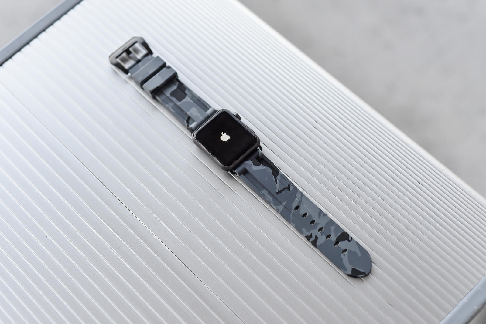 Grey Camo Apple Watch Strap - Apple Watch Strap - Le Luxe Straps