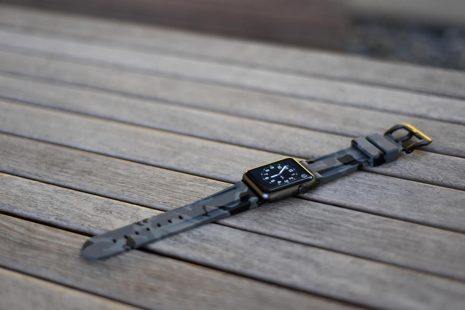 Grey Camo Apple Watch Strap - Apple Watch Strap - Le Luxe Straps