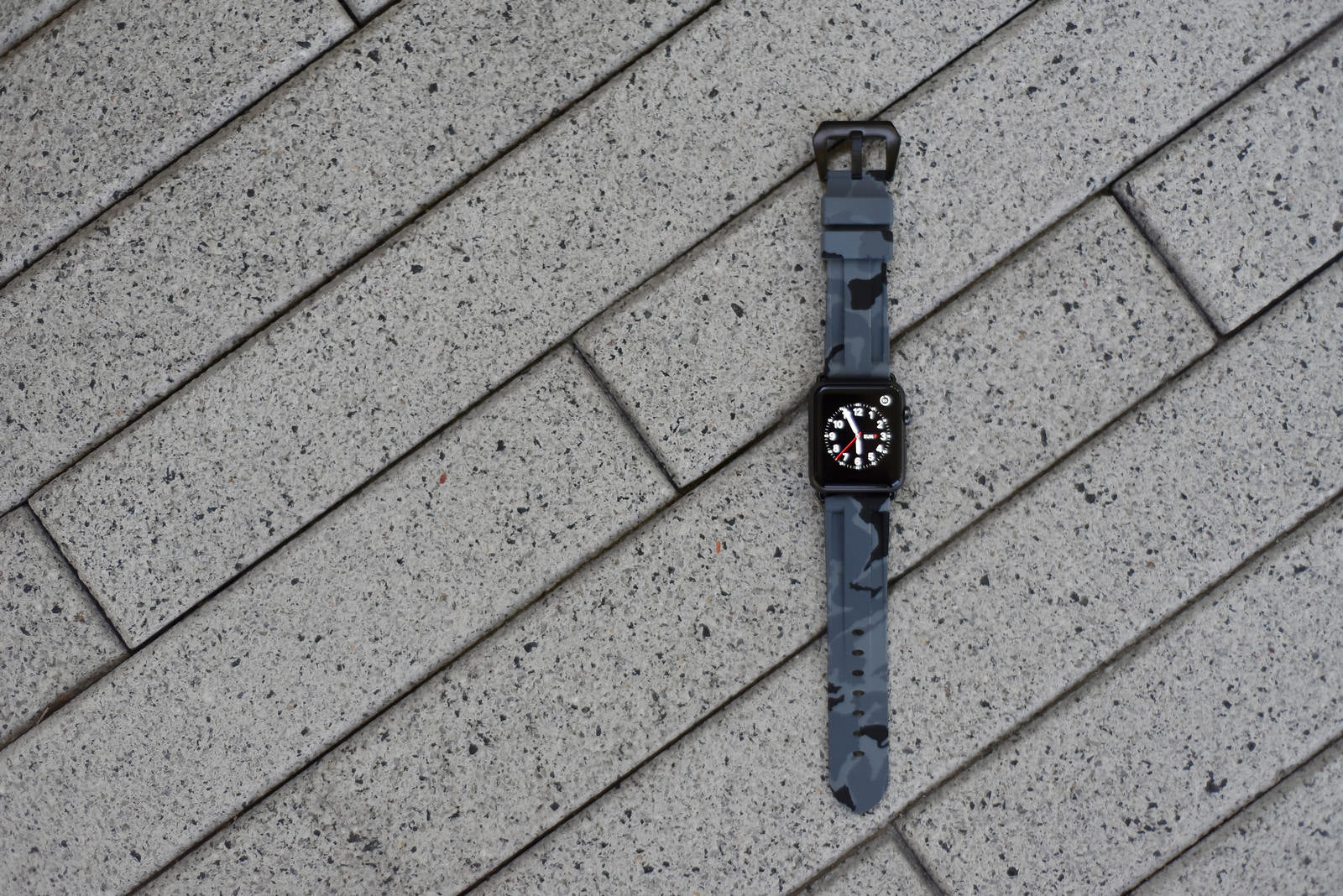 Grey Camo Apple Watch Strap - Apple Watch Strap - Le Luxe Straps