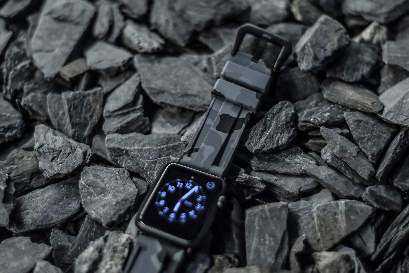 Grey Camo Apple Watch Strap - Apple Watch Strap - Le Luxe Straps