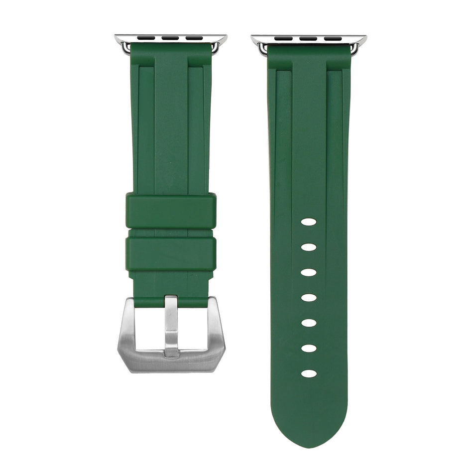 Green Rubber Apple Watch Strap - Apple Watch Strap - Le Luxe Straps